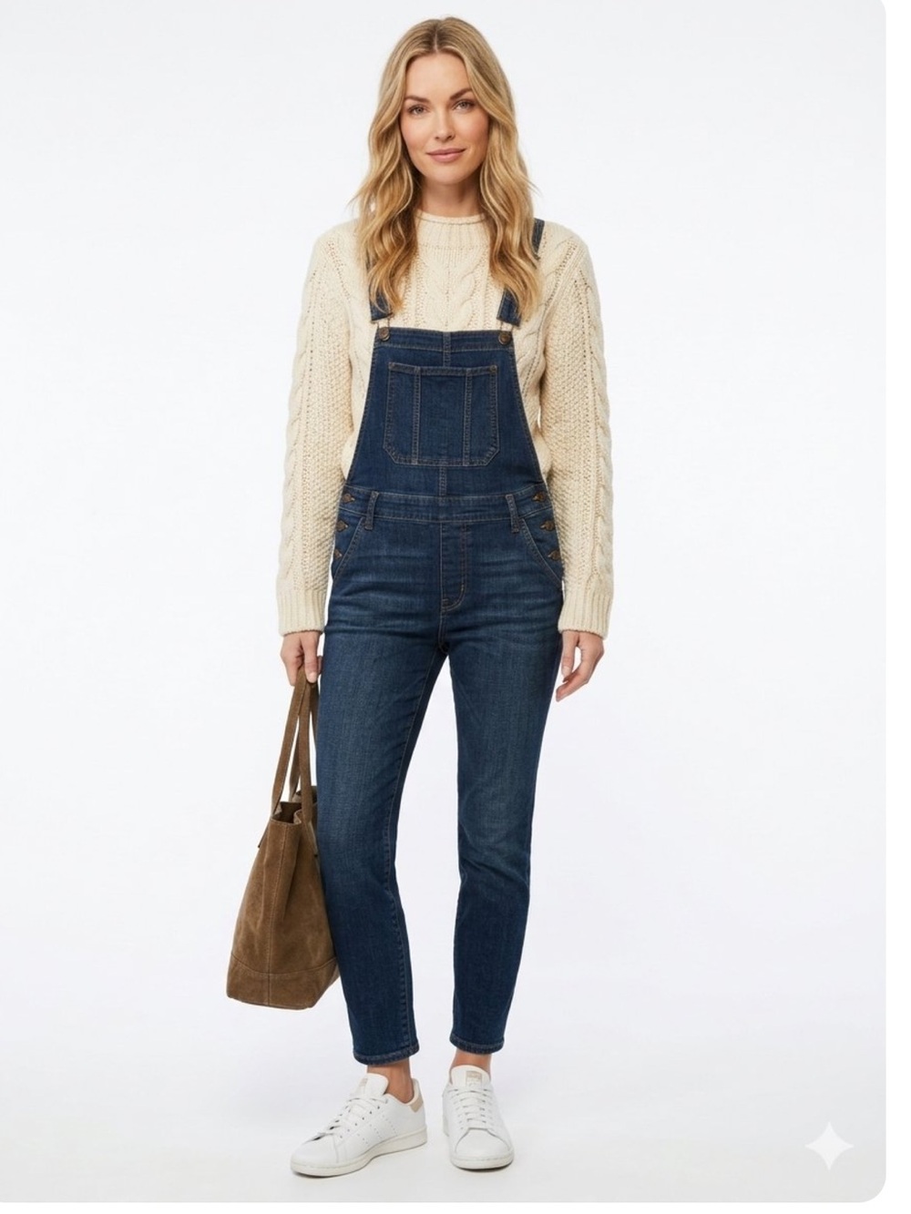 Current/Elliott The Clean FlareI Dark Wash Denim Highrise Overalls